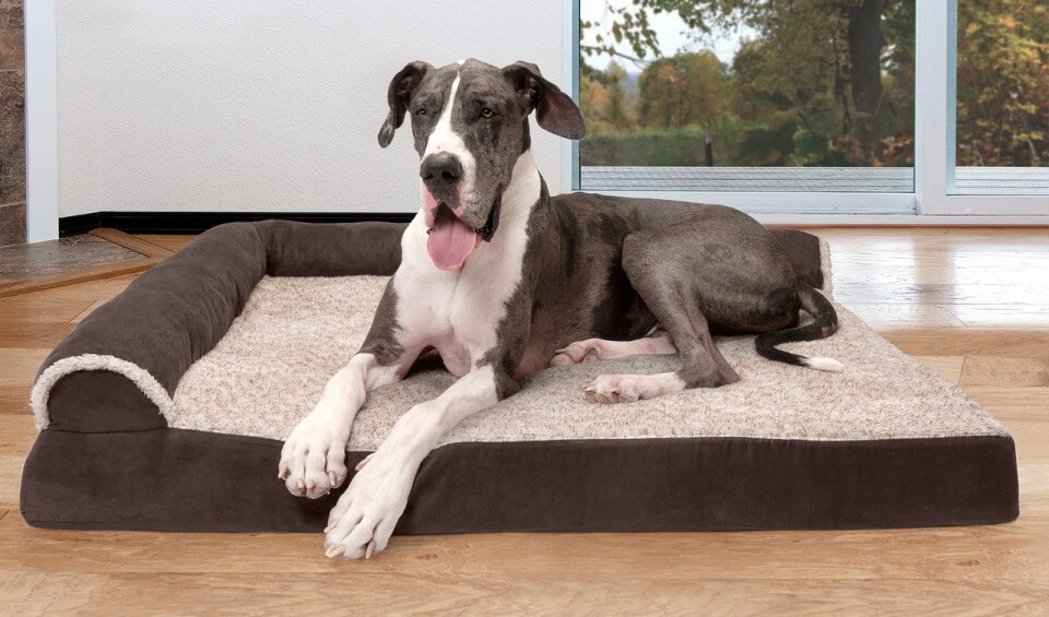 FurHaven Deluxe Chaise Lounge Dog Bed
