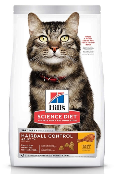 Best Dry Cat Food For Senior Cats - Hill's Science Hairball