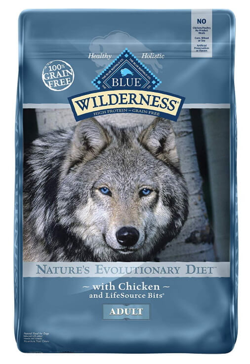 Bag of Blue Buffalo Wilderness Grain-Free Dog Food
