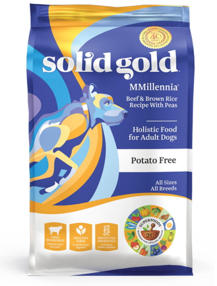Solid Gold MMillennia Beef & Brown Rice With Peas Dry Dog Food